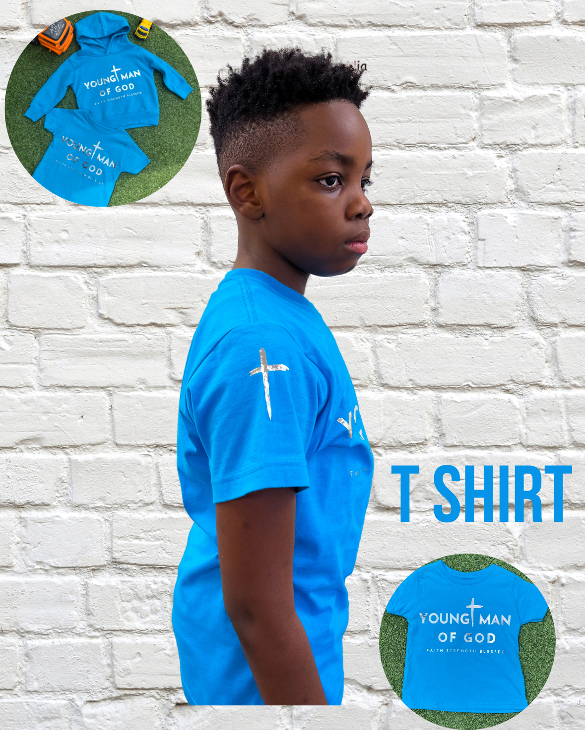 Blue Tee YOUNG MAN OF GOD