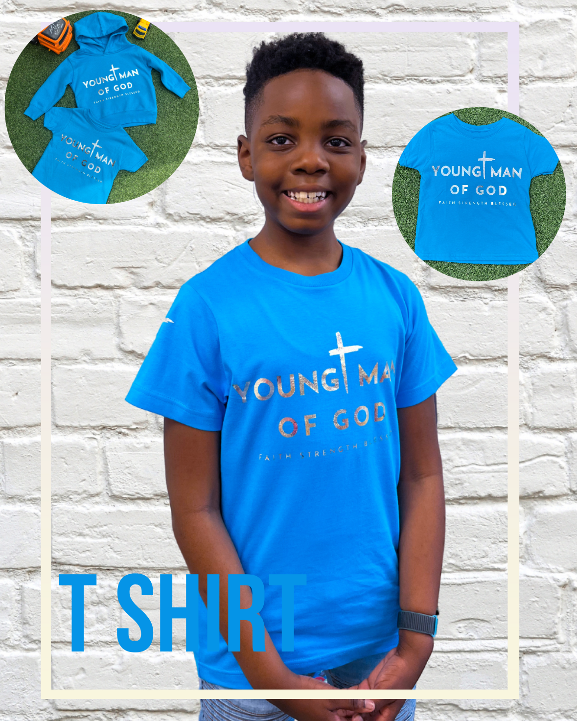 Blue Tee YOUNG MAN OF GOD