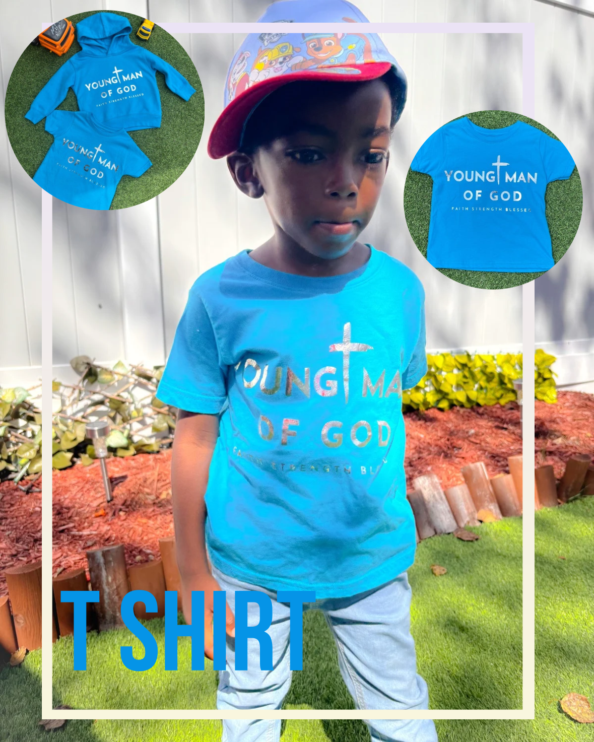 Blue Tee YOUNG MAN OF GOD